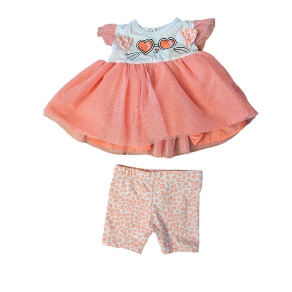 Duck Duck Goose Cat Tulle 2 Piece Set Size 6-9 Months - Picture 1 of 4